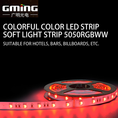 Baja tira linear flexible de la luz del RGB WW de la luz de tira de la tensión que dirige 5050 LED