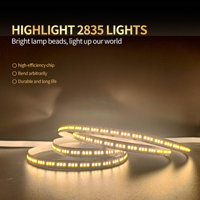 2835 baja luz llevada flexible llevada de la cinta de la tensión 12/24V 10m m de la tira