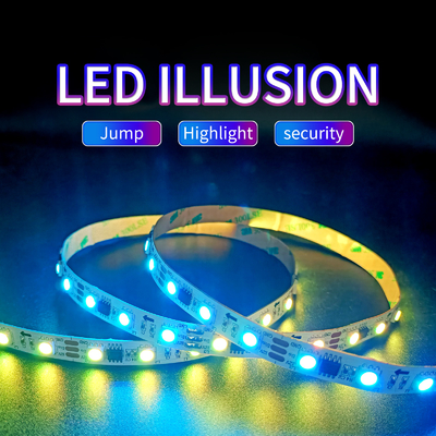 Banda ligera de neón flexible de funcionamiento colorida de la lámpara de la barra de 5050 RGB