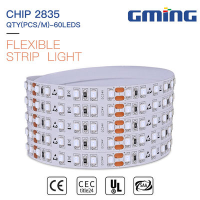 60 LED/luz de tira de M SMD 2835 LED DC flexible 12V para la decoración interior