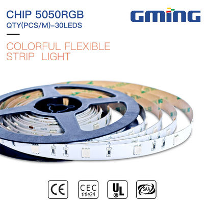 Tira llevada flexible Cuttable de SMD 5050 Rgb, luz de tira llevada al aire libre IP20/65/67/68