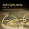 Baja luz flexible 12V 120 de las tiras 2835 de la tensión SMD LED Cuttable