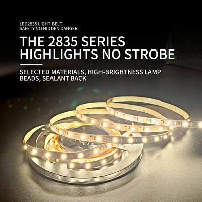 tiras flexibles 2835 de 12V SMD LED estrecho estupendo 5m m de 120 lámparas para el espejo del cuarto de baño
