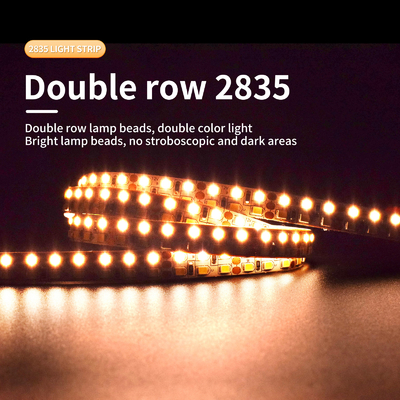 Oscurecimiento de la fila doble 12V/24V flexible del bajo voltaje de la luz de tira de SMD 5050 LED