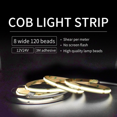 Armario de ingeniería 4000k Cob Led Strip Light Impermeable