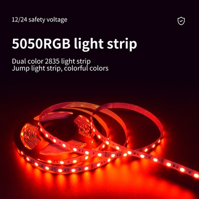 PWB del doble de la baja tensión de la luz de tira de la prenda impermeable 5050 SMD RGB LED 12V